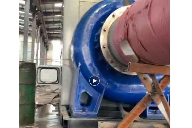 三亚昊天蒸汽清洗服务有限公司流量5100立方大型柴油机混流泵机组测试中